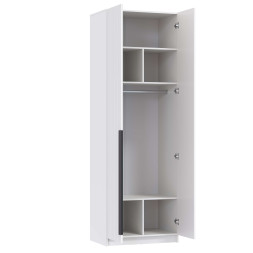 Шкаф 2-х створчатый 67.14 Брандо, МДФ белый (h 238 см) 