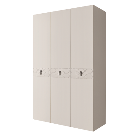 Шкаф 3 двери БМШ2/3(Fa) (без зеркал) Bogemia Farfalle