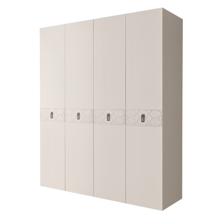Шкаф 4 двери БМШ2/4(Fa) (без зеркал) Bogemia Farfalle