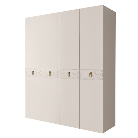 Шкаф 4 двери БМШ2/4(Fa) (без зеркал) Bogemia Farfalle